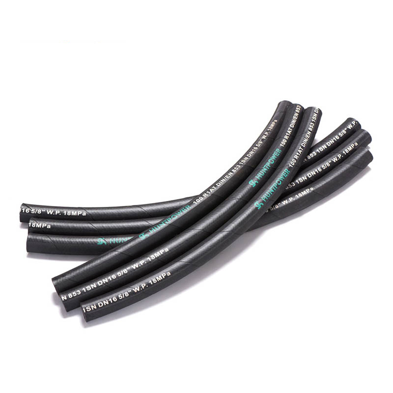 Single Layer Steel Wire Braid Hydraulic Hose SAE100 R1AT – DIN/EN853 1SN